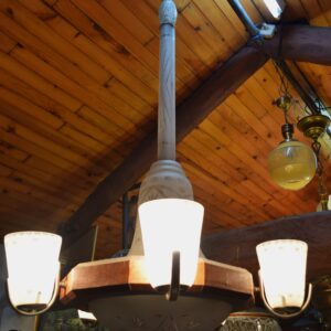 Lámpara Art Decó de cristal (aprox.1930)